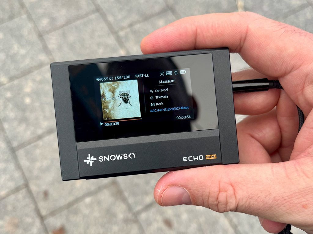 A small portable digital music player